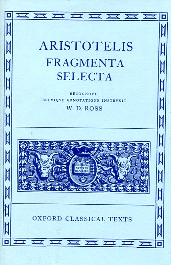 Fragmenta Selecta. 9780198145127