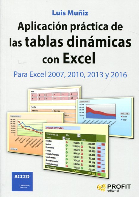 Aplicación práctica de las tablas dinámicas con Excel. 9788416115969