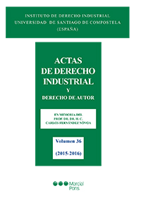 Actas de Derecho Industrial y Derecho de Autor. 9788491231264