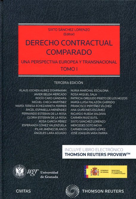 Derecho contractual comparado. 9788491359258