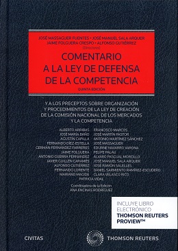 Comentario a la Ley de Defensa de la Competencia. 9788491529309