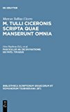 M. Tulli Ciceronis Scripta quae manserunt omnia. 9783598712227
