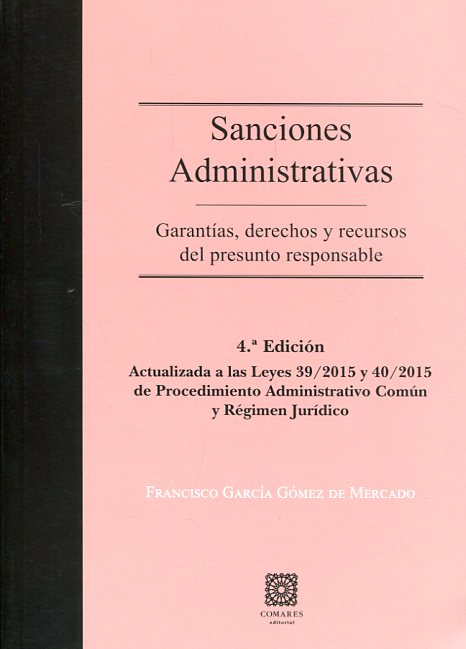 Sanciones administrativas. 9788490455005