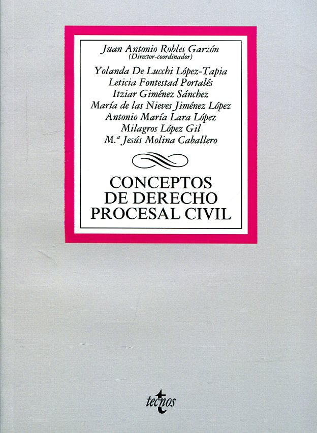 Conceptos de Derecho procesal civil. 9788430971589