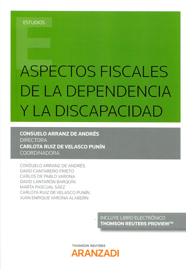 Aspectos fiscales de la dependencia y la discapacidad. 9788491356363