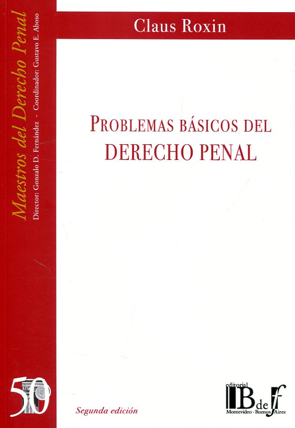 Problemas básicos del Derecho penal. 9789974745162