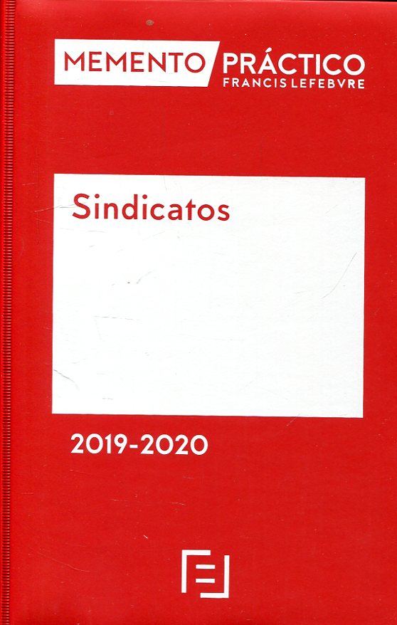 MEMENTO PRACTICO-Sindicatos 2019/2020. 9788417544096