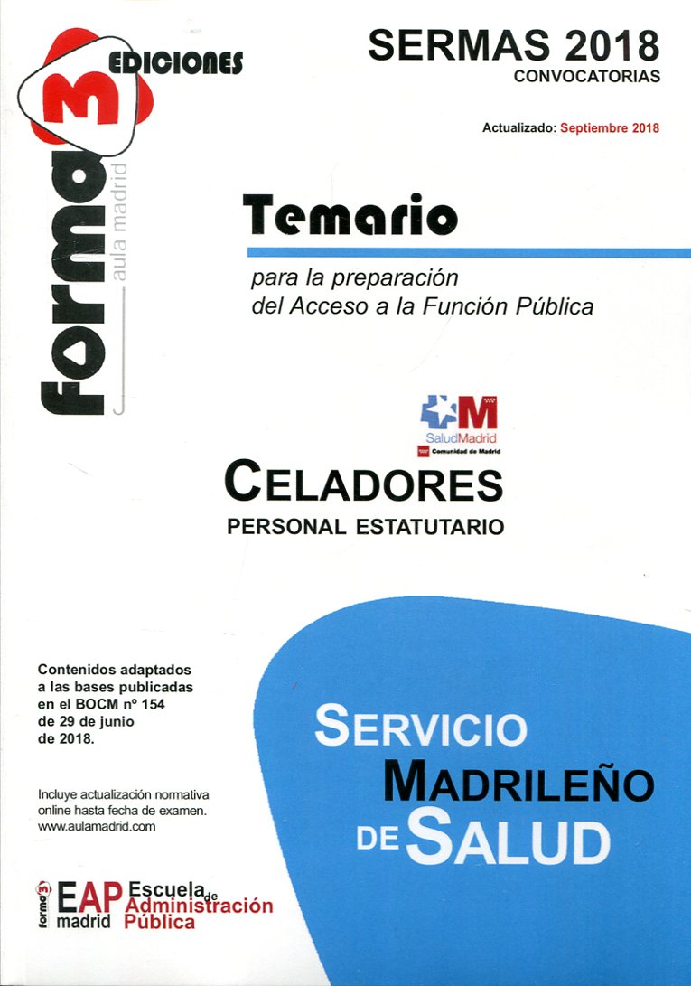 Temario Servicio Madrileño de Salud. 9788492771424