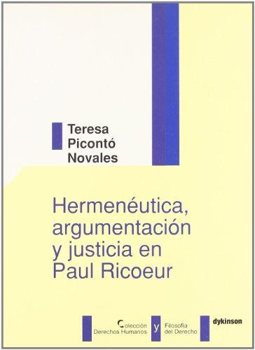Hermenéutica, argumentación y justicia en Paul Ricoeur
