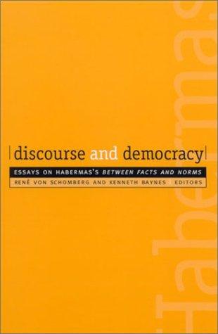 Discourse and democracy. 9780791454985