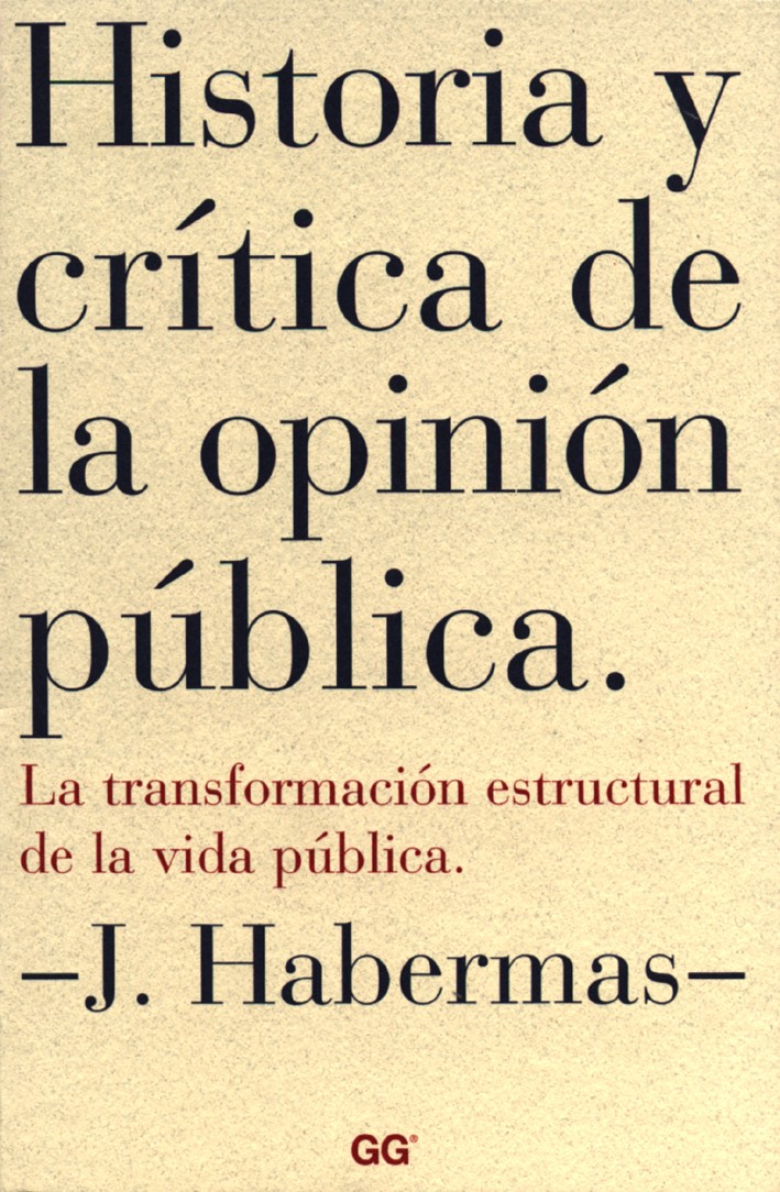 Historia y crítica de la opinión pública
