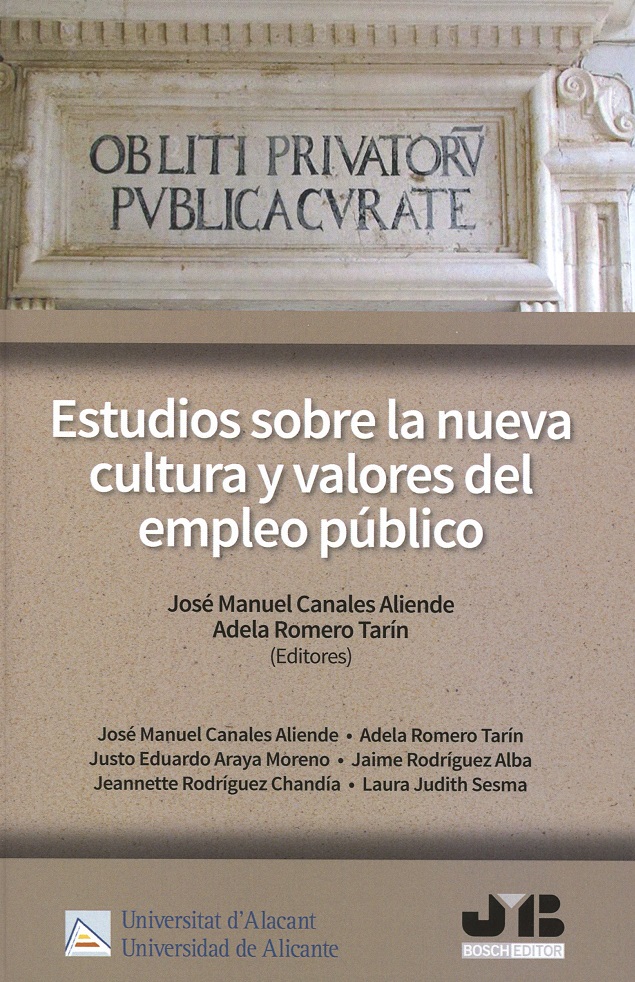 Estudios sobre la nueva cultura y valores del empleo público. 9788494809675