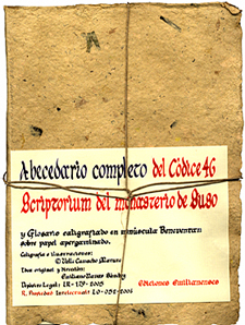 Abecedario completo del Códice 46. Scriptorium del Monasterio de Suso. 9788461252404