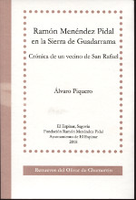 Ramón Menéndez Pidal en la Sierra de Guadarrama. 9788489934221