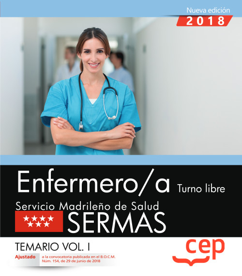 Enfermero/a Turno Libre. Servicio Madrileño de Salud SERMAS. 9788468172392