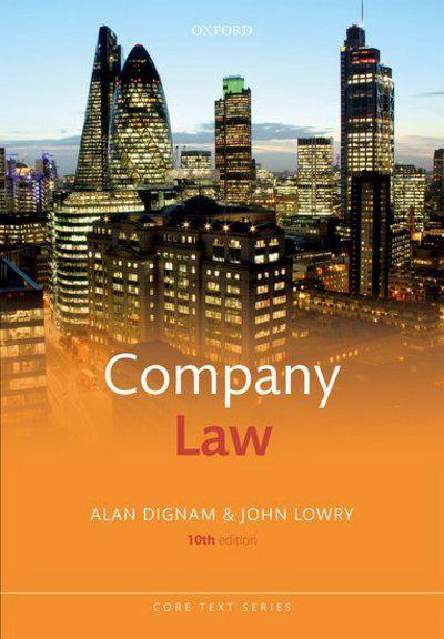 Company Law. 9780198811831