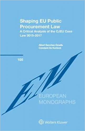 Shaping EU Public Procurement Law
