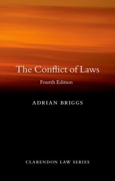 The conflict of Laws. 9780198838500