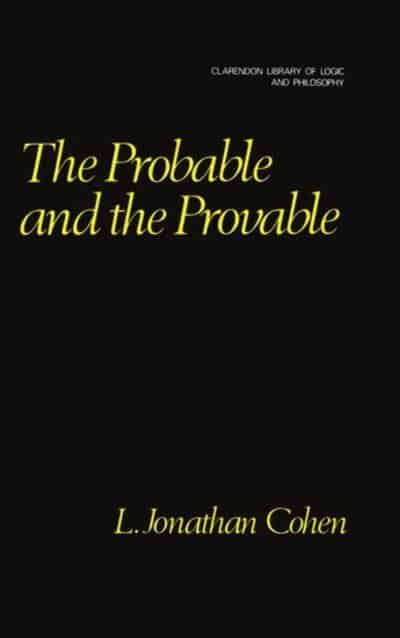 The probable and the provable. 9780198244127