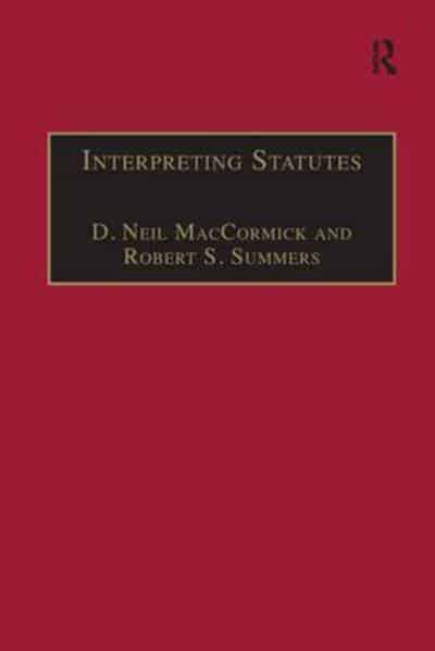 Interpreting statutes. 9781138247277