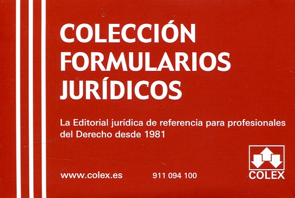Colección Formularios Jurídicos. 101033269