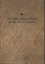 Historia genealógica de los San Clemente. 9788488833235