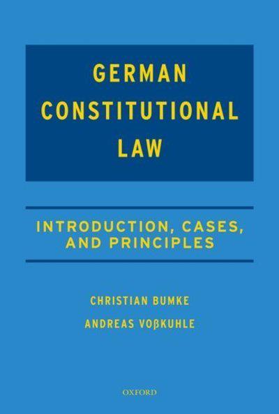 German Constitutional Law. 9780198808091
