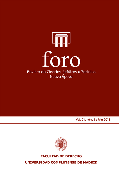 Foro. Revista de Ciencias Jurídicas y Sociales. Nueva Época; Vol. 21. Núm 1 / 2018. 101036892