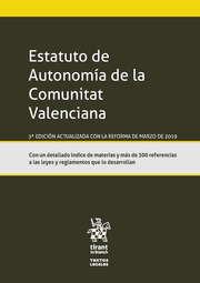 Estatuto de Autonomía de la Comunitat Valenciana. 9788413135847