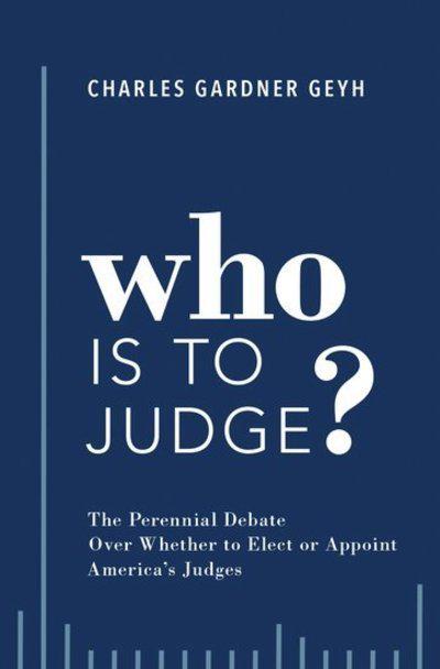 Who is to judge?. 9780190887148
