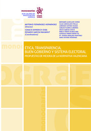 Ética, transparencia, buen gobierno y sistema electoral. 9788413134239