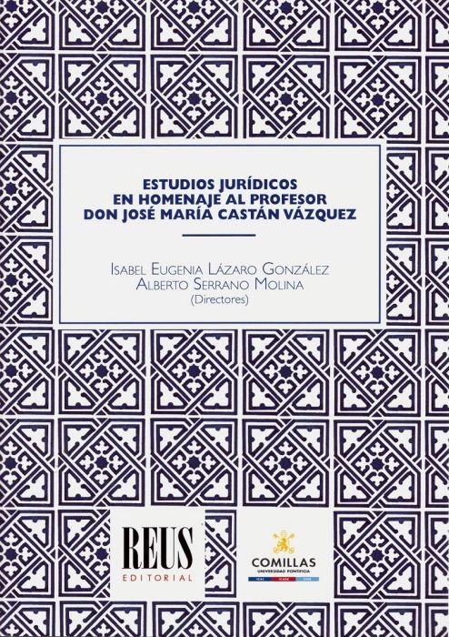 Estudios jurídicos en homenaje al profesor Don José María Castán Vázquez. 9788429021394