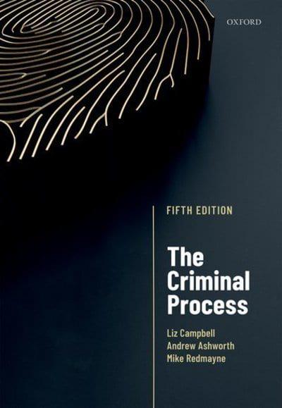 The criminal process. 9780198818403