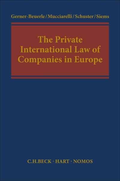 The Private Internartional Law of Companies in Europe. 9781509923878
