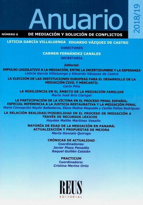 Anuario de Mediación y Solución de Conflictos, Nº 6, año 2020. 101049615