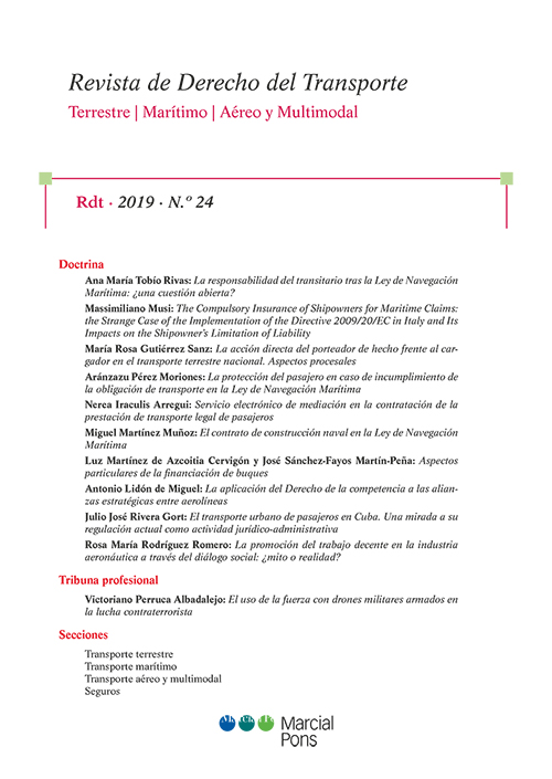 Revista de Derecho del Transporte, Nº24, año 2019