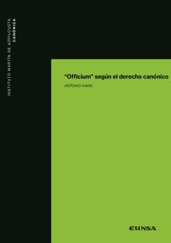 "Officium" según el Derecho canónico. 9788431334918