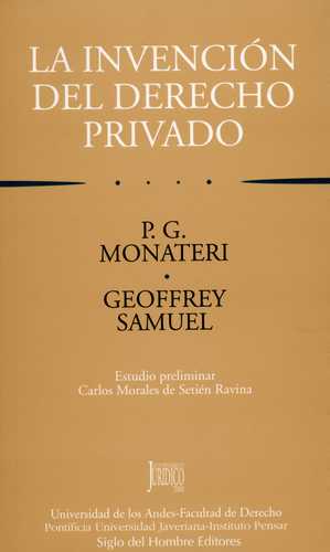 Libro La Invenci N Del Derecho Privado Monateri Pier Giuseppe Samuel