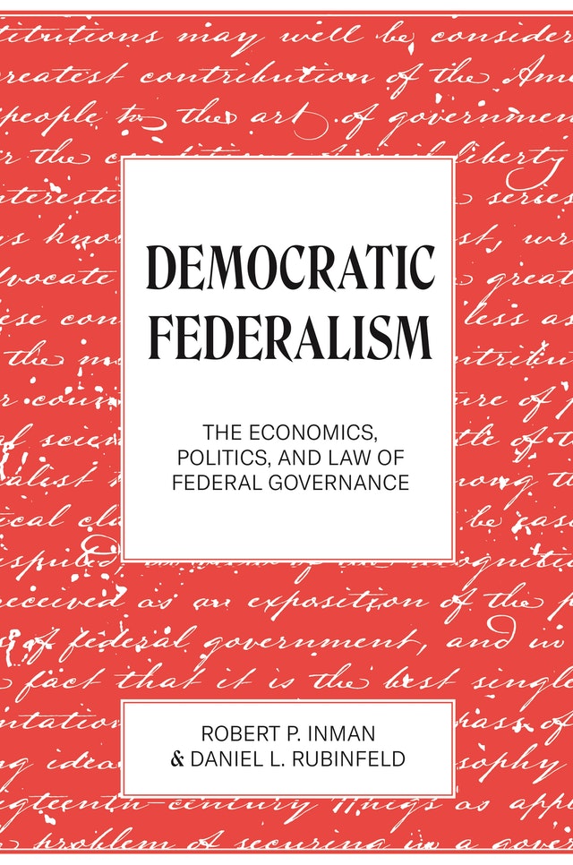 Democratic federalism. 9780691202129
