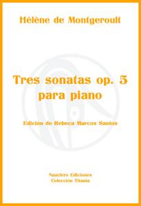 Tres sonatas op. 5 para piano