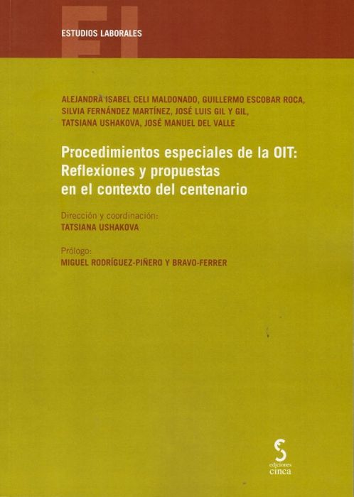 Procedimientos especiales de la OIT. 9788416668908