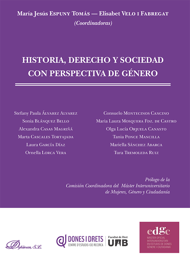 Historia, Derecho y sociedad con perspectiva de género. 9788413249933