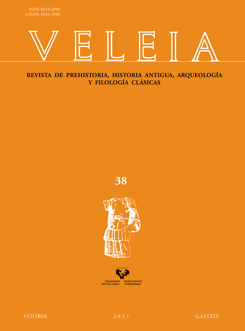 Veleia. Revista de Prehistoria, Historia Antigua, Arqueología y Filología Clásicas; Nº 38, año 2021. 101071887