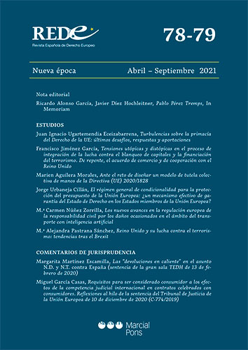Revista Española de Derecho Europeo, Nº 78-79, Nueva época Abril-Septiembre 2021