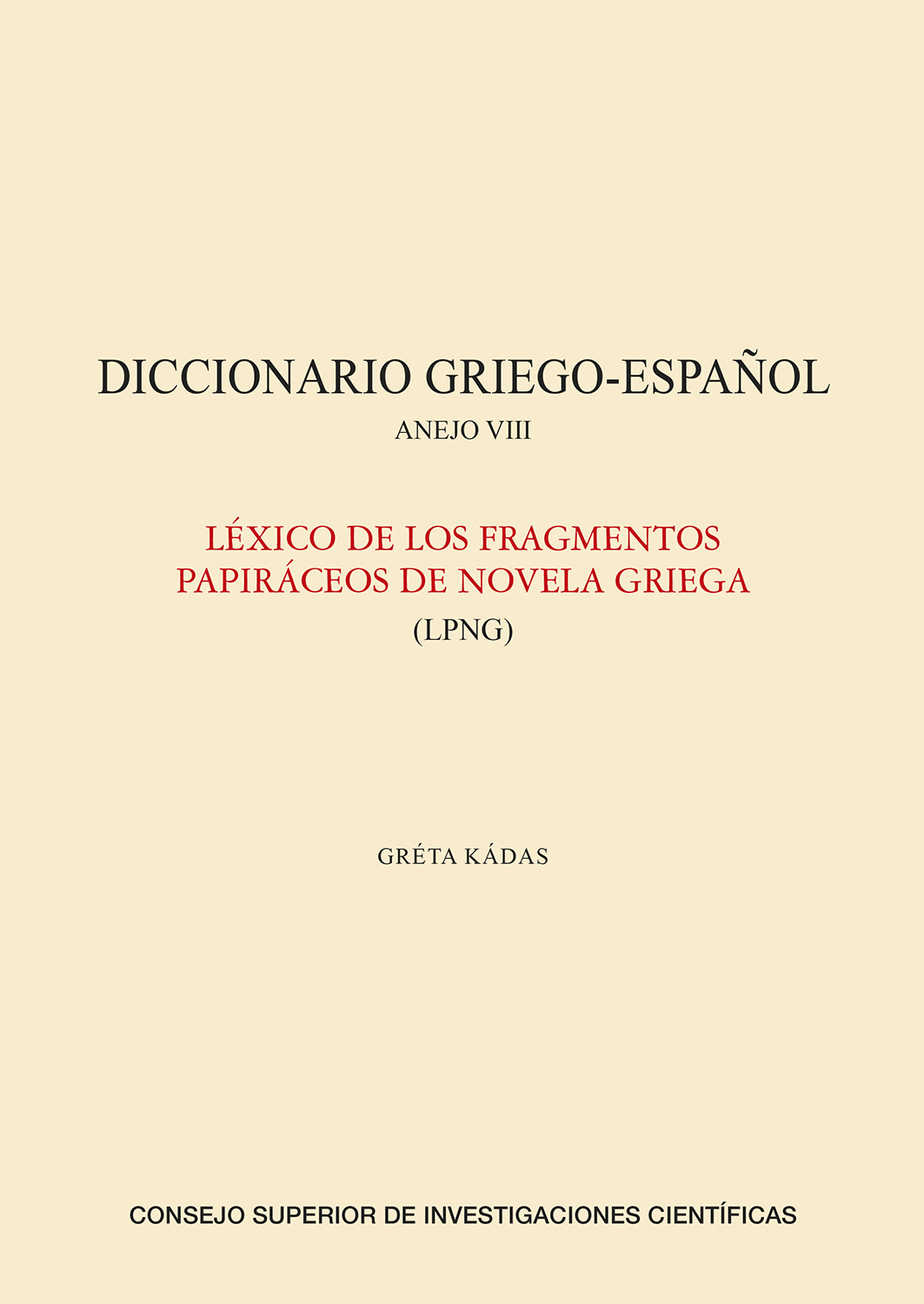 Diccionario griego-español. 9788400108724