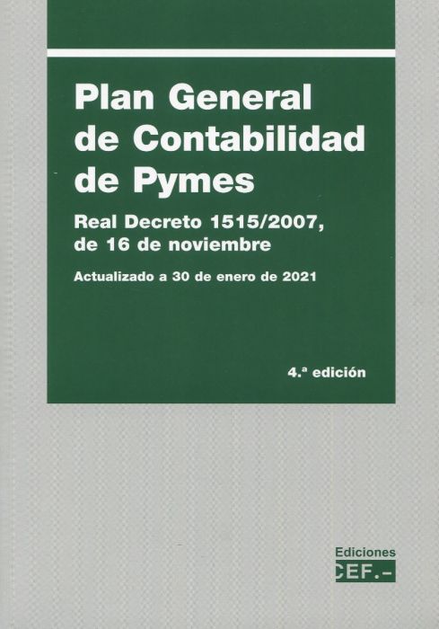 Plan General de Contabilidad de Pymes. 9788445441398
