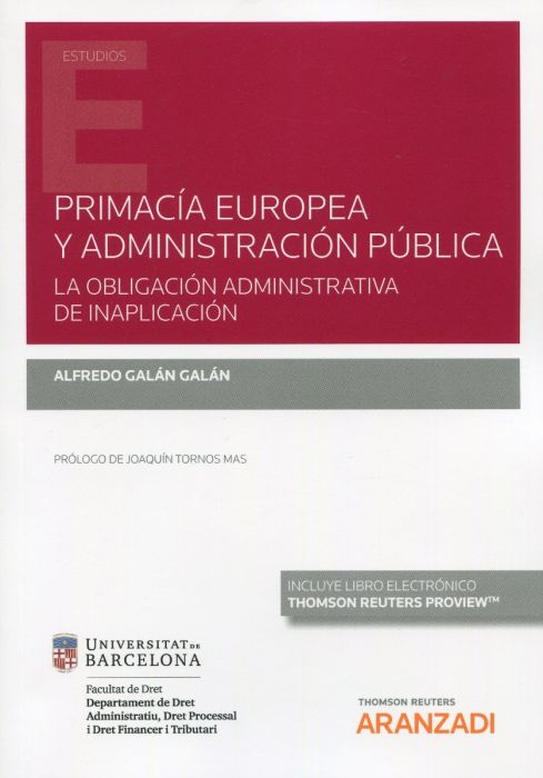 Primacía europea y administración pública. 9788413462134
