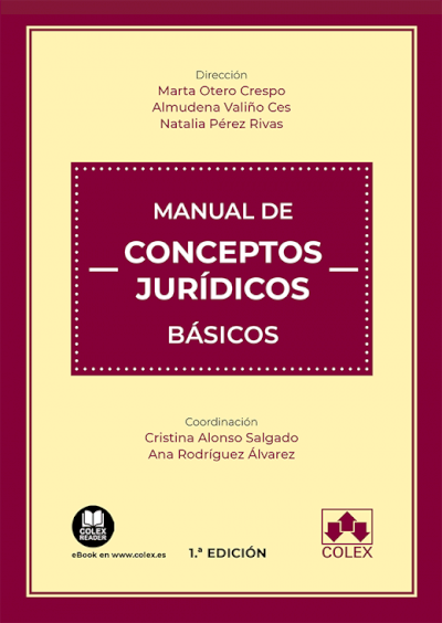 Manual de conceptos jurídicos básicos. 9788413591995