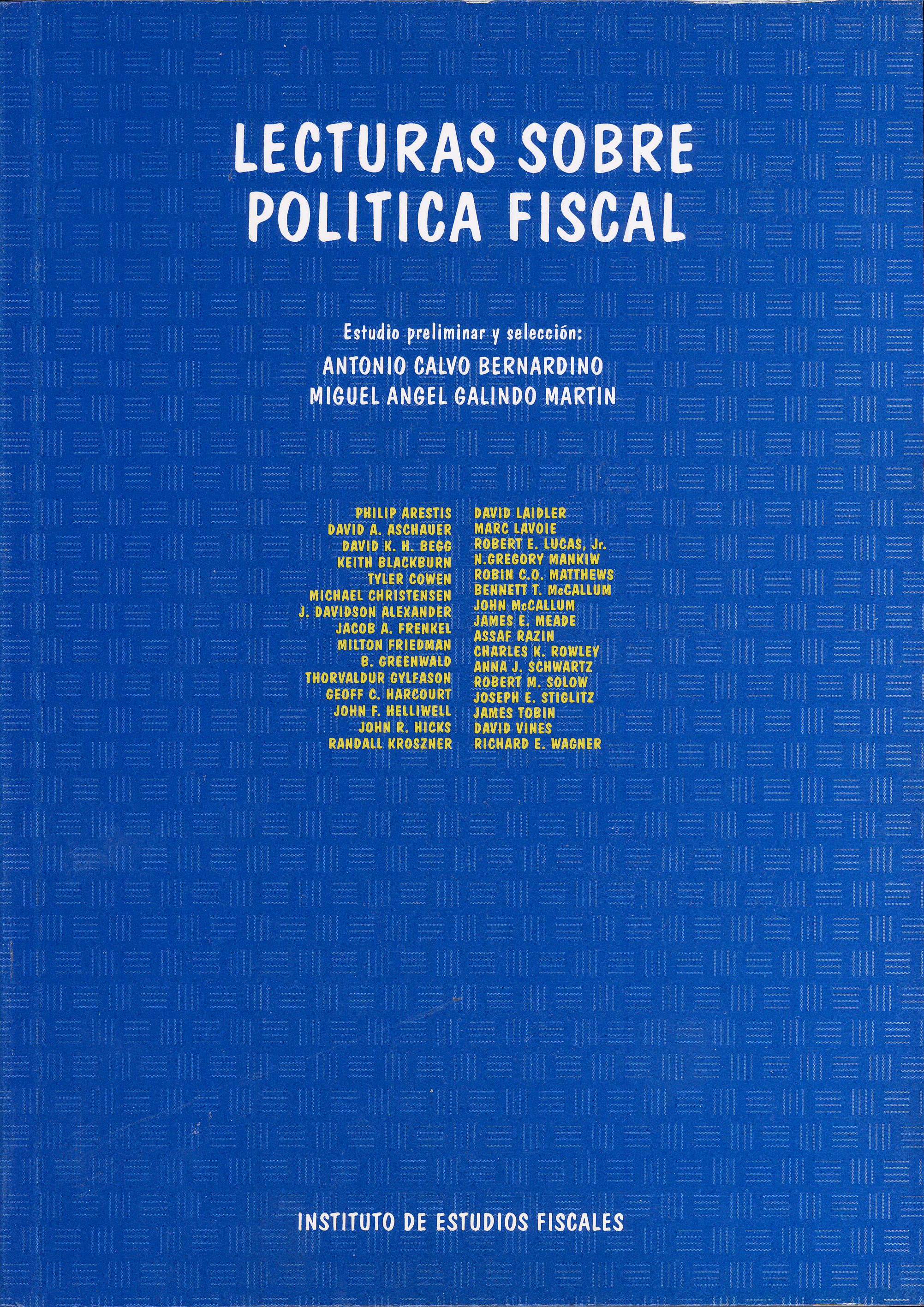 Lecturas sobre política fiscal. 9788480080347
