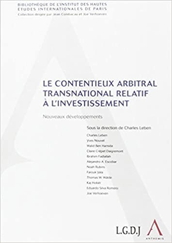 Le contentieux arbitral transnational relatif à l'investissement. 9782874550010